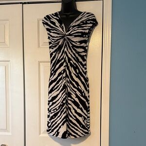 MICHAEL Michael Kors Black and White Patterned Mini Dress NWT
